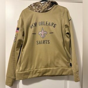 New Orleans Saints Tan Men's Nike 2019 Salute to Service Sideline Hoodie, L